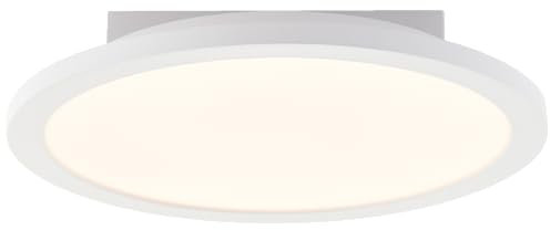 Lightbox LED Aufbaupaneel | Ø 30 cm | dimmbares Wand- & Decken-Panel mit weißem Rahmen & Fernbedienung & CCT | warmweiße bis kaltweiße Lichtfarbe (3000-6500 K) | 1500 lm | aus Aluminium