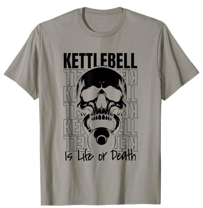 Schädel Workout Krafttraining Kugelhantel - Kettlebell T-Shirt