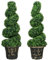 HOMCOM Künstliche Pflanzen 2er-Set, UV-beständige Kunstpflanze im Blumentopf, 90 cm Zimmerpflanze Buchsbaum für Indoor, Outdoor