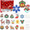 AUGSUN Weihnachten Bügelperlen Set, Weihnachten Bügelperlen Platten 5mm Bügelperlen Vorlagen Weihnachten Bügelperlen Schablonen Set für Kinder
