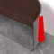 Battiscopa morbidi, autoadesivi, 10 cm x 10 m, per cucina e bagno, morbido battiscopa autoadesivo, in PVC, flessibile, colore: noce nero