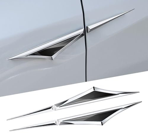 2 Stück Auto Emblem Aufkleber für Chrysler PT Cruiser 2000-2010,3D Metall Auto Aufkleber Metall Auto Limited Edition Logo Aufklebe,Selbstklebende Ersatz Dekoration,Bla-ck