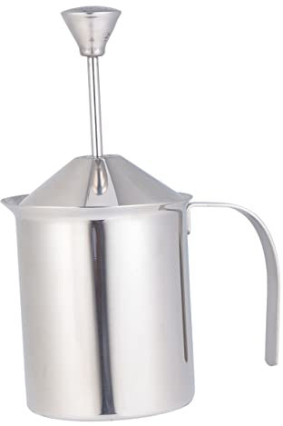 PRETYZOOM Espumador Manual De 800 Con Tapa De Jarra De Acero Inoxidable Para Espumar Leche Y Capuchino