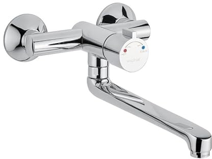 908 Serie 908 Thermostat-Waschtisch-/Spültischbatterie mit klinischem Hebel und schwenkbarem Auslauf 200 mm - Idral