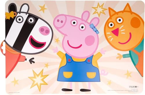 ALMACENESADAN, 5121 Wiederverwendbare Platzdeckchen, Maße 43 x 29 cm, Produkt aus Kunststoff, flexibel, Lizenzprodukt (Peppa)