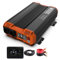 Inversor de Corriente 12V a 220V, Onda Senoidal Pura, 3000W Potencia Continua, Convertidor para Coche y Camping