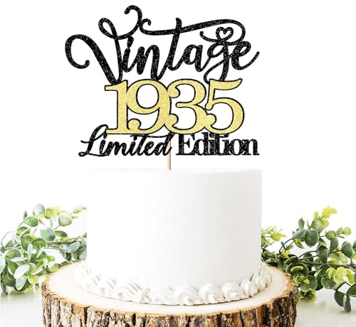 Migeaks Tortenaufsatz zum 91. Geburtstag, Vintage-Stil, limitierte Auflage