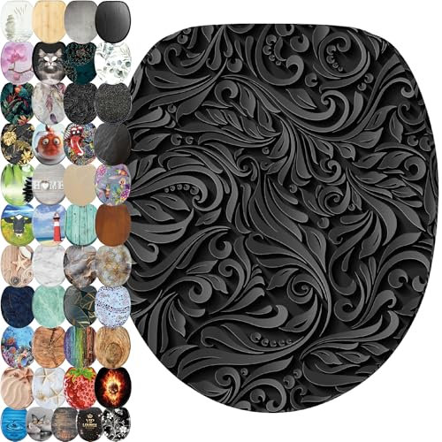 Sanilo Toilet Seat, Great Range of Colorful Toilet Seats, Stable Hinges, Easy to Mount (Floral)
