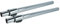 vhbw 2x Tube d'aspirateur compatible avec Rowenta Silence Force Compact aspirateur - raccord 32 mm, 58-96cm, chromé