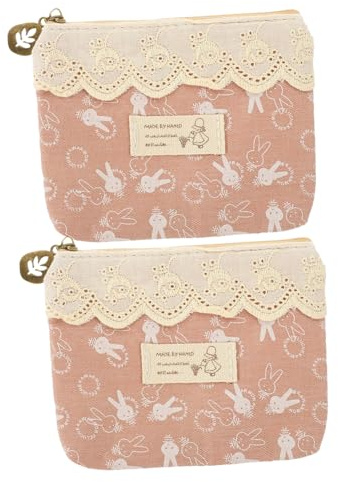 NIYANGLE 2 Stück Praktische Hygiene Taschen für Damen Mehrzweck Perioden Aufbewahrungstaschen Tragbare Sanitäre Beutel für Schule Büro und Reisen Niedliches Design