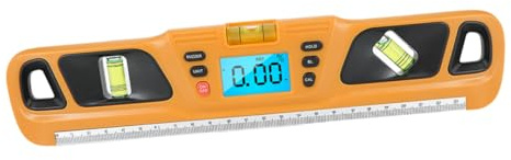 WHAMVOX Backlight Portable Balance Ruler High Precision Mini Spirit Level Calibrator for Home Photo Frame Hanging and Digital Painting Measurement Tool