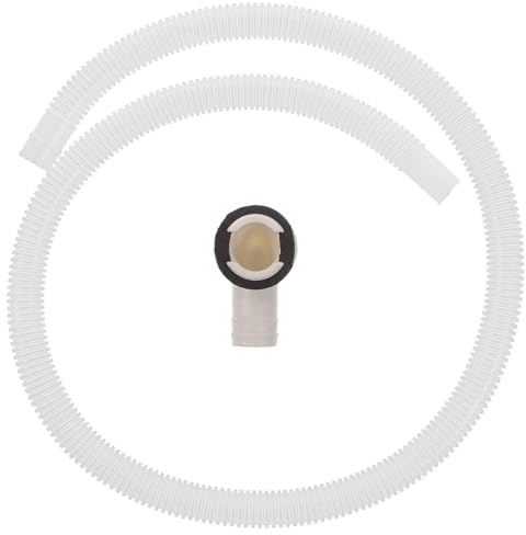 ANDRESLAD Manguera Transparente para Aire Acondicionado | Tubo de drenaje de 39.37 in, incluye conector acodado, compatible con mini split y ventana, para desagüe de condensación