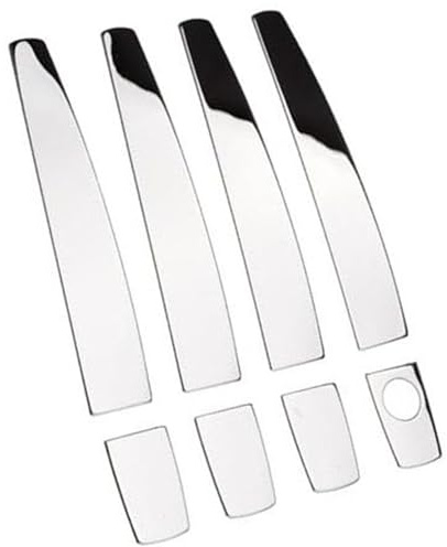 NWQZTS 1 Set Chrome Steel Door Handle Cover Trim Molding, for Vauxhall, for Astra Mokka Corsa D Zafira B Insignia Meriva