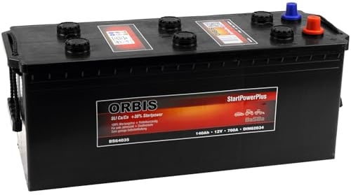 12 V 140 Ah Nassbatterie Orbis BS64035 – leistungsstarke HD Starterbatterie mit 760 A Kaltstart, wartungsfrei für LKW, PKW, Traktor, NFZ & Wohnmobile | Orbis 1251