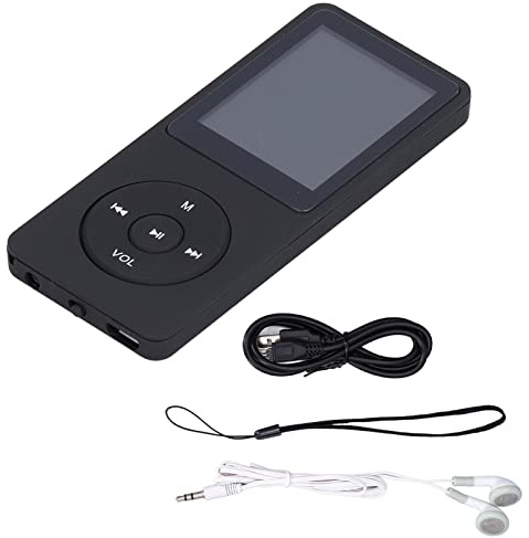 baginbaginbag MP4 Player for Music, Movies, E-Books, Portable with 128GB Support, FM Recording, Multiple Languages, Long Battery Life, Fast Charging, Mini Design