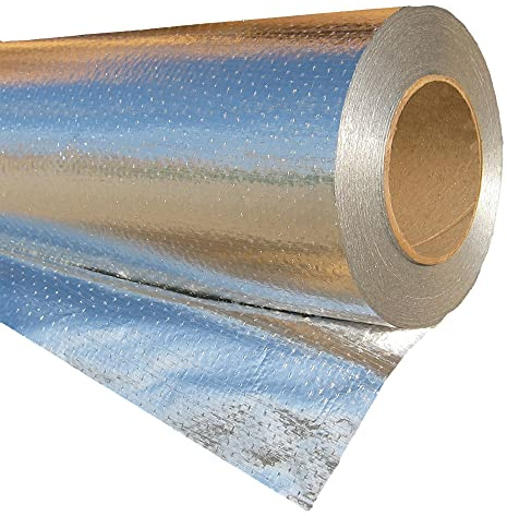 Radiant Barrier Insulation Roll 1000 sq ft Xtreme Heavy Duty Reflective Attic Foil, 48-inch by 250-feet Perforated Breathable Double Reflective Aluminum House Wrap Thermal Roll