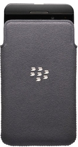 Blackberry ACC-49282-201 Mikrofaser-Tasche für Z10 Handy grau