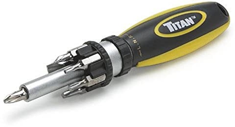 Titan Tools 11014 High Torque Ratcheting Screwdriver - Multi-Colour