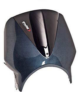 Puig 003CN Short Windscreens for Round Headlights specific design, Black