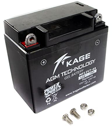 Kage YB7-A 12N7-4A 7AH - Batterie Gel compatible avec Vespa Generic Harley Davidson Keeway KSR-Moto Kymco Piaggio Puch Suzuki SYM