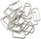 Sharplace 20x Rechteckringe Rechteck Ring Metallring Schlaufen für die Herstellung von Gürtel, Tasche, Hundehalsbänder, Silber, 32x16x2.8mm