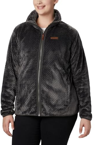 Columbia Fire Side 2 Sherpa - Giacca in Pile da Donna con Zip Intera, Squalo, 3XL