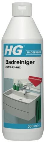 HG Sanitärglanz (1 x 500 ml) – Konzentrierter Sanitär Reiniger - Glanz - Reinigt Streifenlos