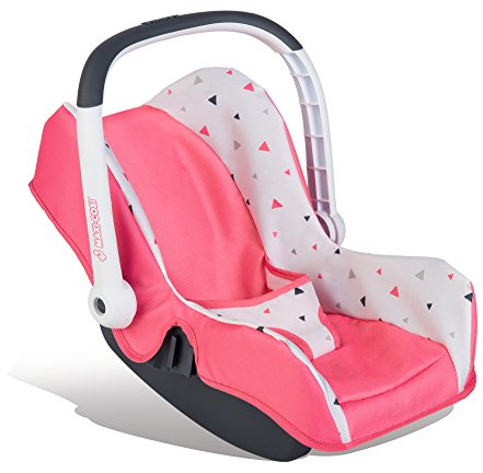 Smoby - Maxi Cosi Autositz - Autositz mit Tragebügel im Original Maxi-Cosi Design, Puppen-Zubehör für Puppen bis 42 cm, für Kinder ab 3 Jahren, rosa, lila