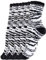 Yenita 8 Paar Kuschelsocken, weiche Flauschsocken, Bettsocken, warme Socken mit Muster, Zebra, One Size