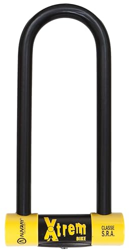 Auvray Diebstahlsicherung U Xtrem Fahrrad Ø16 80 x 250 cm (SRA) Erwachsene, Unisex, Schwarz, Einheitsgröße