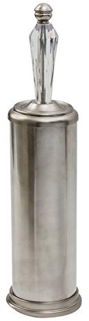 Splash Home Tammy Brosse WC et Support en Acier Inoxydable Nickel satiné