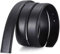 Nelbons Herren Gürtel Wechselgürtel Echt Leder ohne Schnalle Gürtel für Gürtelschnalle zum Wechseln, Breite 3.5cm, Black/Länge 125cm Geeignet für 28-43 Taille
