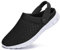 SAGUARO Sabots Homme Femme Chausson Léger Respirant Sandales de Plage Mesh Mules Pantoufle pour Piscine Jardin, Noir, 43 EU