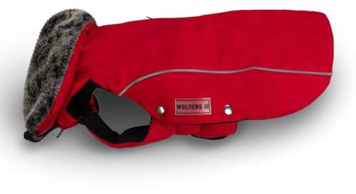 Wolters Winterjacke Amundsen für Dackel, Größe: 44 cm, Farbe: rot