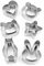 Animal Cookie Cutter Set - 12 Pieces - Cat, Rabbit, Standing Bear, Teddy bear, Heart, Star Biscuit Fondant Cutters Stainless Steel Family Holiday Party