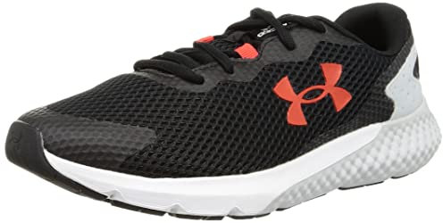 Under Armour Herren Charged Rogue 3 4e Laufschuh, (001) Schwarz/Halo Gray/Radio Red, 45.5 EU Weit
