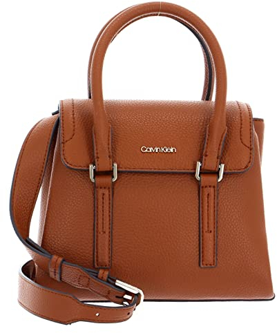Calvin Klein CK Elevated Satchel Mini Cognac
