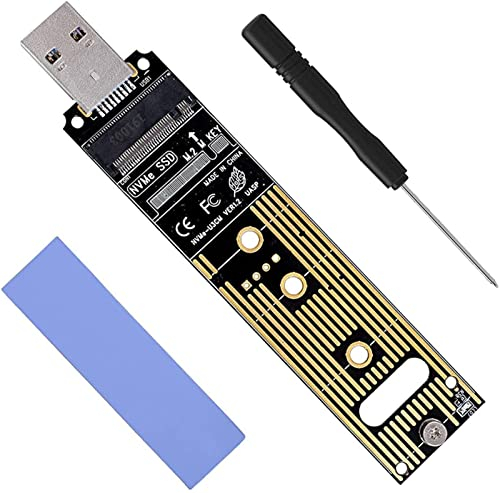WANGCL Adaptateur SSD M.2 vers USB 3.1 Nvme vers USB SSD. Kit amélioré compatible avec SSD de taille 2230 2242 2260 2280