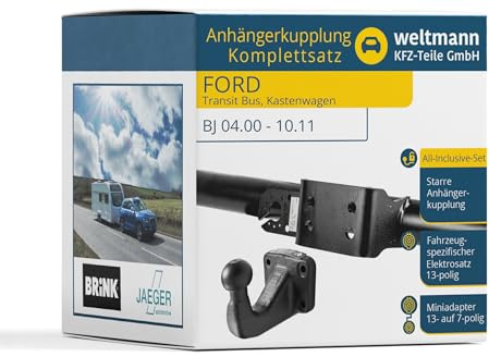 JAEGER 42060321 Anhängerkupplung Freischaltung nicht erforderlich Kompatibel mit FORD Transit Mk6 Kasten V347, V348, FA