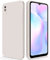 GiiYoon Hülle Kompatibel mit Xiaomi Redmi 9A, Hochwertiges Liquid Silicone Case, Rundumschutz Handyhülle, Kratzfestes Weiches Mikrofaserfutter- Weiß