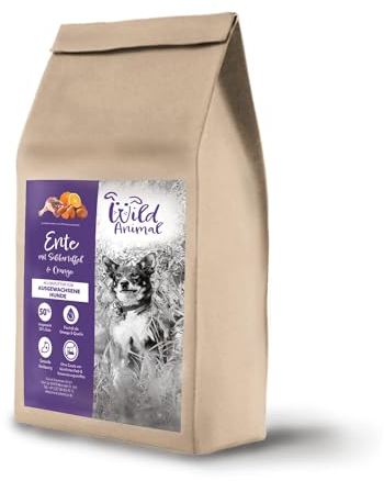 Wild Animal - Premium Hundefutter - Ente mit Süßkartoffel & Orange, Trockenfutter, getreidefrei, 1er Pack (1 x 2kg)