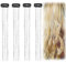QIUMING 4pcs kette für haare haarketten glitzer haar ketten Quaste Haarspangen Ketten Glitzersträhnen für Haare Haar Lametta Stränge Für Frauen für Weihnachten, Halloween und andere Partys (Silber)