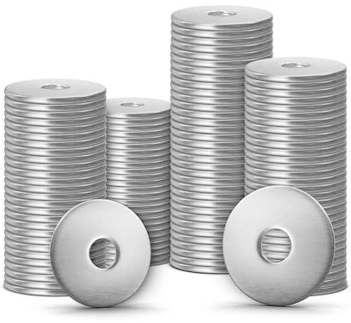 Winter Shore 120 Rondelle Acciaio Inox Piatte M6-25 x 1,5 mm Rondelle Assortite per Viti e Bulloni - Distanziali Metallo per Impianti Idraulici, Automobilistici, Industriali - Antiruggine