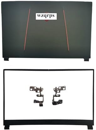wzqrps Replacement Laptop LCD Cover Back Rear Top Lid with Front Bezel Hinges for MSI GE75 GP75 GR75 Raider 8SG 8SF 8RE 8RF MS-17E1 E2 MS-17E4 MS-17E7 3077E2A211Y311 3077E2A213Y 3077E2A213 Black