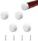 UFURMATE Handlauf Endkappe, 4PCS 45mm/1.77 201 Edelstahl Runde Handlauf Endkappen Treppe Stufen Handlauf Endabdeckung Handlauf Beschläge (Weiß)