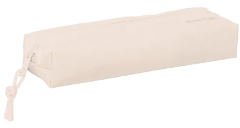 safta - Trousse rectangulaire pour Enfant, idéale pour Les Enfants d'âge Scolaire, Confortable et Polyvalente, qualité et résistance, 22 x 7 x 40 cm, Couleur Rose Clair, Rose Clair, Estándar,