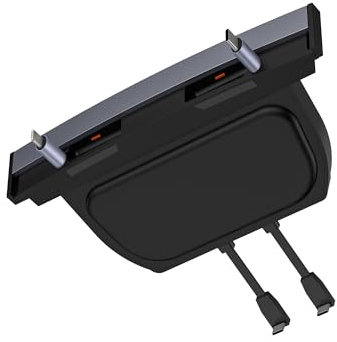 ADRICY Mittelkonsole USB Hub für Tesla Model Y Model 3, einziehbare Hub-Dockingstation für Modell Y (2021-2024) Modell 3 (2017-2023), Mittelkonsole Innenzubehör (nicht passend für Modell 3 2024)