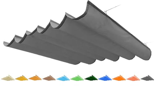 Sonnensegel, einziehbare Welle, wasserdicht, regenfest, mit Gleitdraht, Markisenschirm für den Außenbereich, UV-Schutz, Pergola-Überdachung, Vera
