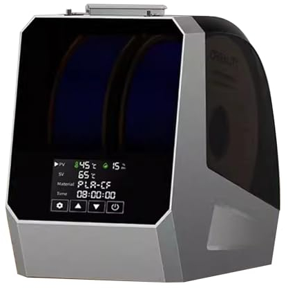 MiBoce Secador De Filamento para Impresora 3D, Caja De Almacenamiento De Filamento, Circulación De Aire Caliente De 360°, Ajuste De Temperatura De 45-70 °C, Temporizador De Secado De 48 H