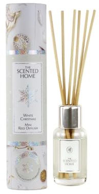 Ashleigh & Burwood The Scented Home Reed Diffuser – 50ml Natural Fragrance Set 6 Reeds | Flameless, Fuss-Free Home Fragrance | Lasts Up to 4 Weeks | Made in the UK (White Christmas)